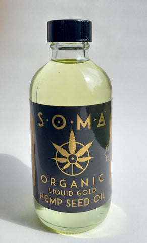 SOMA Artist Organics • Liquid Gold Hemp Seed Oil • 4 oz.