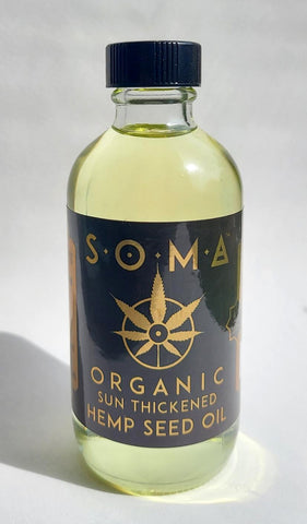 SOMA Organic • Sun Thickened Hemp Seed Oil • 4oz.