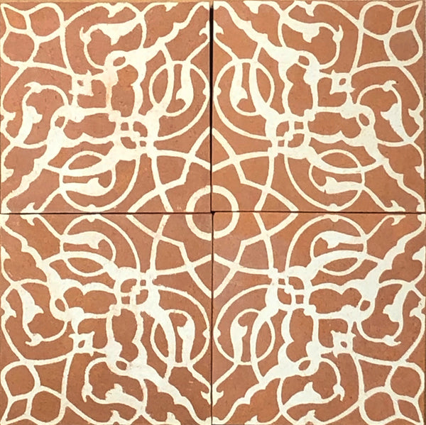 II. Encaustic Ceramic Tiles - Set of 4